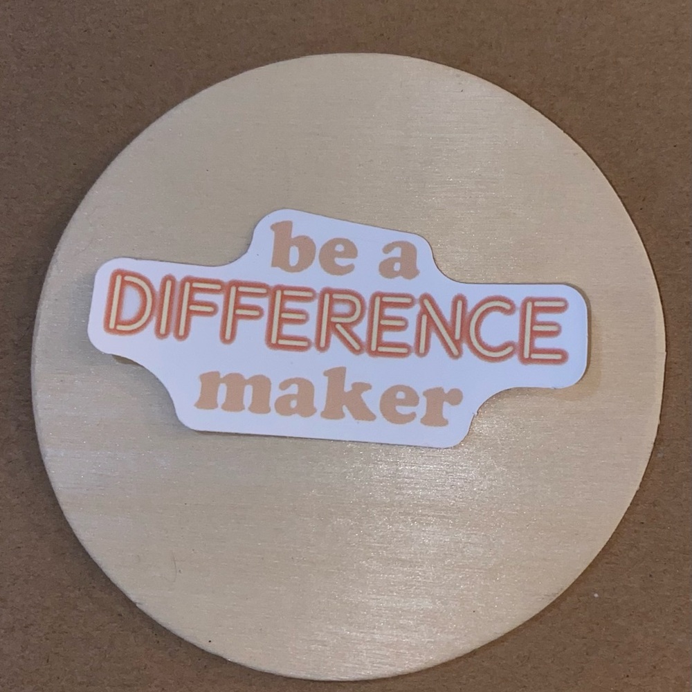 π20/$12π Be a Difference Maker Sticker
